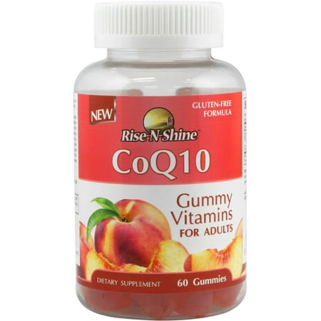 Rise-N-Shine CoQ10 gommeux Vitamines pour adultes complément alimentaire, 60 compte