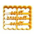 thumbnail image 1 of Xihbxyly Juego de Moldes para Galletas, Diseño de Frase de Bendición Divertida, Abs Antiadherente de Grado Alimenticio, Fácil de Limpiar y Usar, Perfecto para Masa, Galletas, Chocolate y Proyectos de, 1 of 1