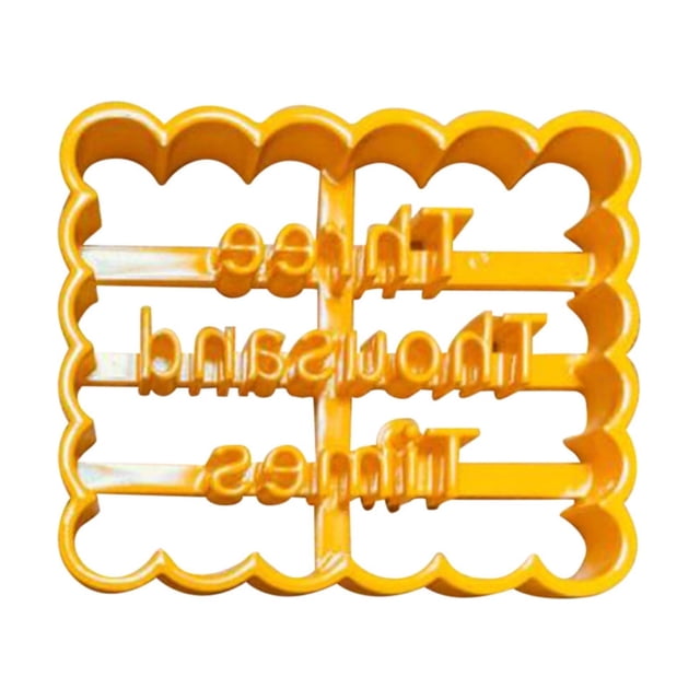 TIMIFIS Cookie Mold Mold with Good Wishes Form with Fun and Blessing Phrases Mould Kitchen Gadgets