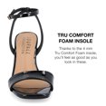 thumbnail image 4 of Journee Collection Womens Konna Tru Comfort Foam Mid Heel Wedge Sandals, 4 of 7