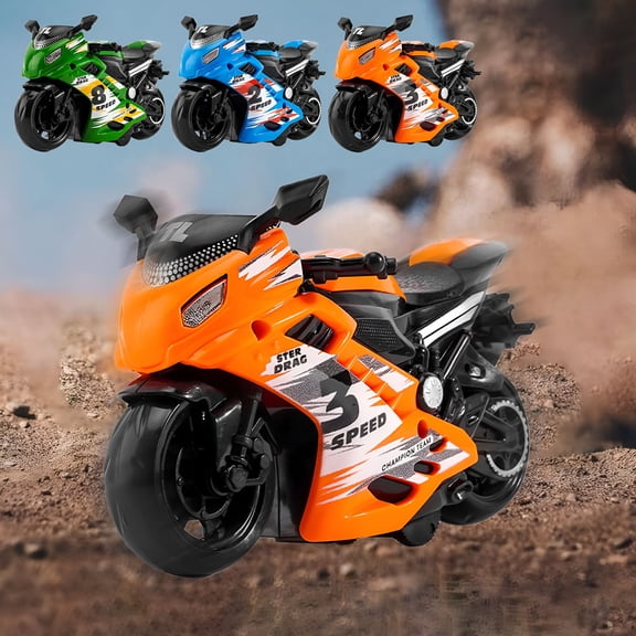 BESTSKY 2026 New Boys Toys Age 4-6 Car Toys for Boys Kids Toy Motorcycle Inertia Friction Powered Toy Christmas Gifts for Boys Plastic Novelty