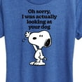 thumbnail image 3 of Peanuts - Looking At Your Dog - Women's Short Sleeve Graphic T-Shirt, 3 of 6