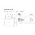 thumbnail image 5 of Abus 55/25KA 5253 Brass Body Padlock, Keyed Alike 5253, 5 of 5