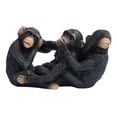 thumbnail image 2 of simhoa Statue Mignonne de Monkey Figurines en Résine Sculpture Trois Petits Ornements de Monkey, 2 of 8