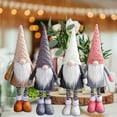 thumbnail image 4 of Christmas Sale! Large Standing Christmas Gnomes, 23 Inch Swedish Tomte Gnome Stuffed Plush with Retractable Spring Legs Knitted Hat Scandinavian Christmas Decorations Ornaments Holiday Home Decor, 4 of 6