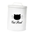 thumbnail image 2 of Contenedor de golosinas para mascotas, contenedor de comida para perros, tarro de hierro para golosinas, hermético para golosinas de perros, estación Blanco, 2 of 8