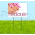 thumbnail image 1 of Pedicure (18" x 24") Yard Sign, Includes Metal Step Stake, 1 of 6