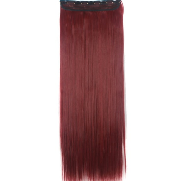 LELINTA 30" Women Ladies Long Straight 5 clips one piece 3/4 Full Head Clip in Hair Extensions