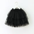 thumbnail image 3 of yillto Layered Skirts for Little Girls Elastic Waist A Line Mesh Tiered Princess Party Mini Skirt, 3 of 7