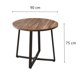 thumbnail image 5 of Mesa redonda de madera de 90cm con patas de mesa metálicas, 5 of 5