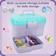 thumbnail image 4 of Caja De Almacenamiento Multiusos Con Bandeja Extraíble - Estuche Organizador De Arte Y Manualidades, 4 of 5