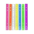 thumbnail image 3 of RUISINERY Clear Ruler with Hole 12Inch Straight Ruler Inches and Centimeters Double Scale Ruler Drawing Ruler Math Measuring Tool, 3 of 8
