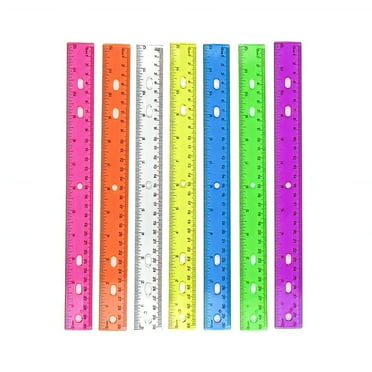Uxcell Wood Ruler 20cm 8 Inch 2 Scale Office Rulers Wooden Measuring Ruler 6pcs