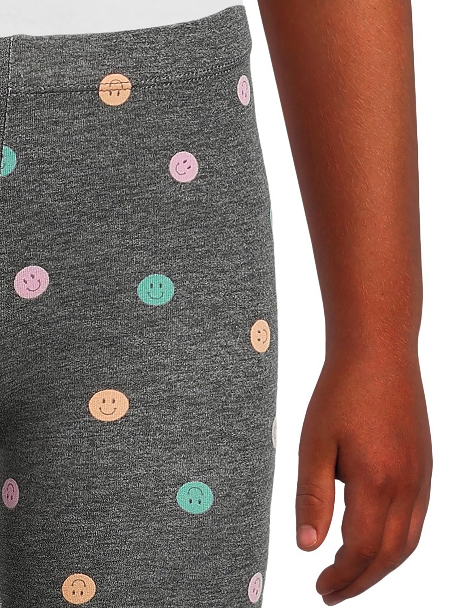 Wonder Nation Girls Kid Tough Leggings, 3-Pack, Sizes 4-18 & Plus