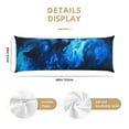 thumbnail image 2 of Naloa Blue Fire Cool Wolf Super Soft 20x60 Body Pillow Case,Long Side Hidden Zipper（PILLOWS ARE NOT INCLUDED）, 2 of 6