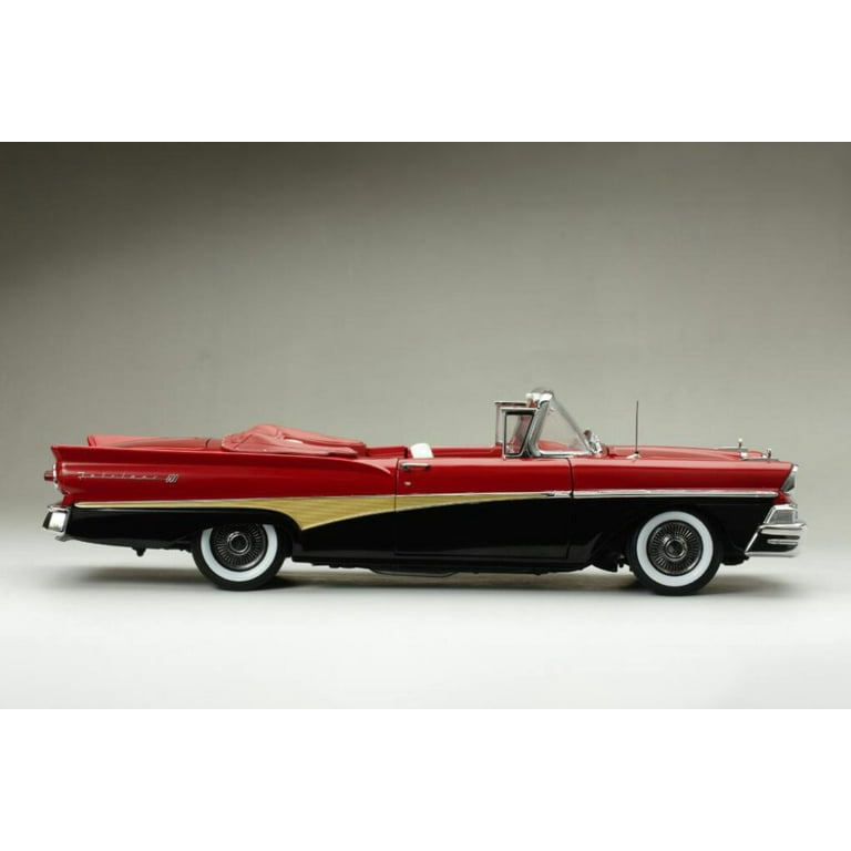 1958 Ford Fairlane 500 Open Convertible, Torch Red & Raven