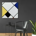 thumbnail image 4 of Epic Art 'Lozenge Composition with Yellow, Black, Blue, Red, and Gray, 1921' by Piet Mondrian, Acrylic Glass Wall Art, 36"x36", 4 of 8