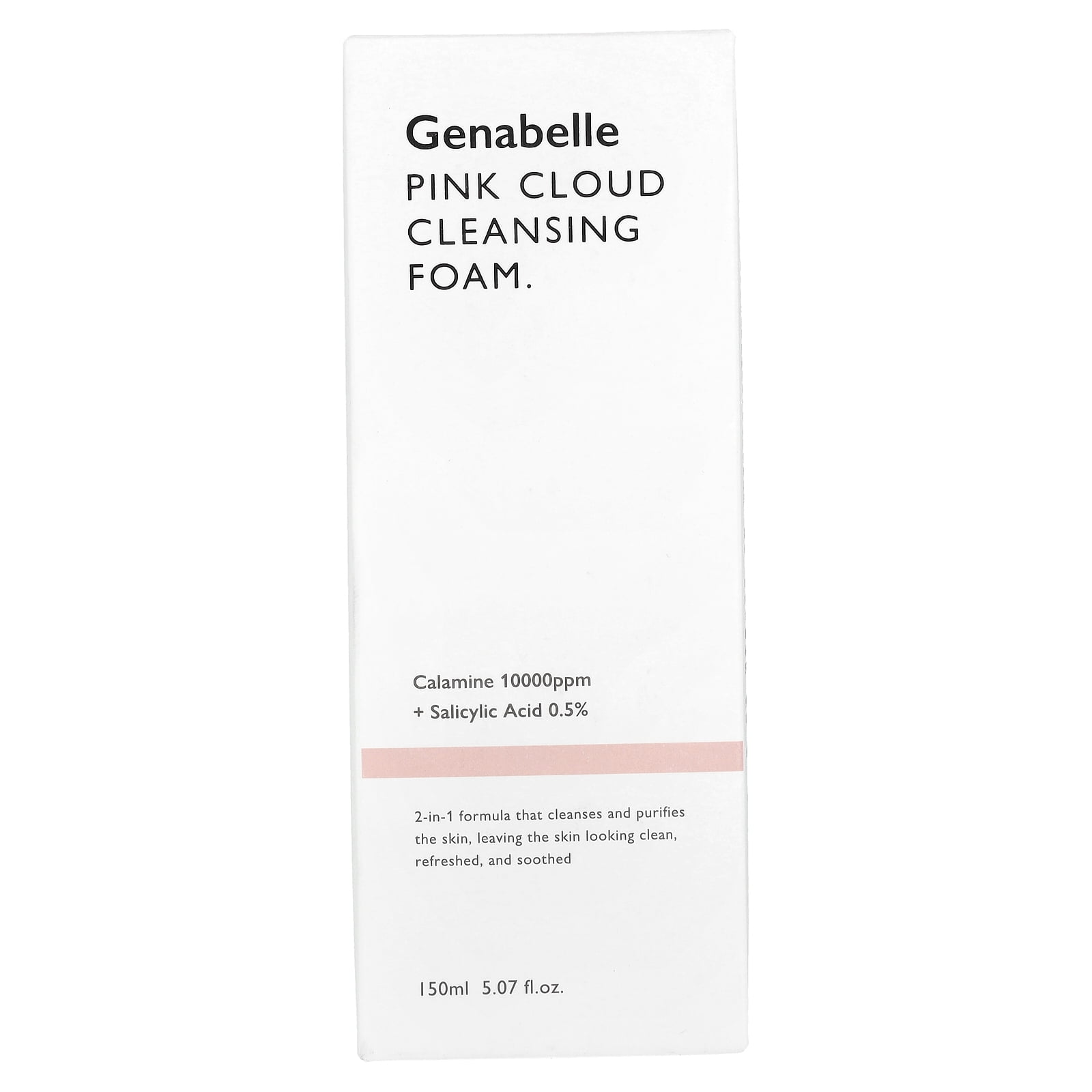 Genabelle Pink Cloud Cleansing Foam, 5.07 fl oz (150 ml)