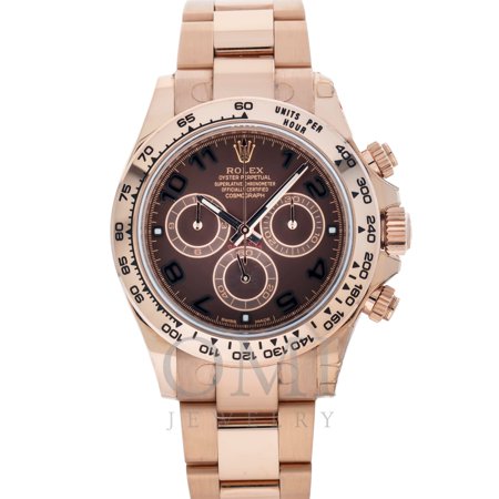 Rolex Daytona 116505 40mm Chocolate Dial With Rose Gold Oyster Bracelet, Rolex, Adult, Male