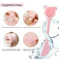 thumbnail image 3 of 2 cepillos de silicona para mascarilla facial, cepillo aplicador de mascarilla de barro facial de doble punta, herramientas aplicadoras de herramientas de belleza de mascarilla de silicona flexible y, 3 of 7