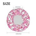 thumbnail image 6 of Kdxio Cute Rabbit Print Shower Cap for Women,Elastic and Reusable,Double Waterproof Layers Bathing Hat, 6 of 9