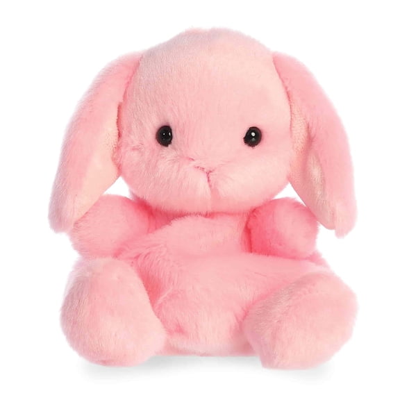 Aurora - Mini Adorable Stuffed Animal - 4.5" Petal Pink Lop Bunny - Palm Pals