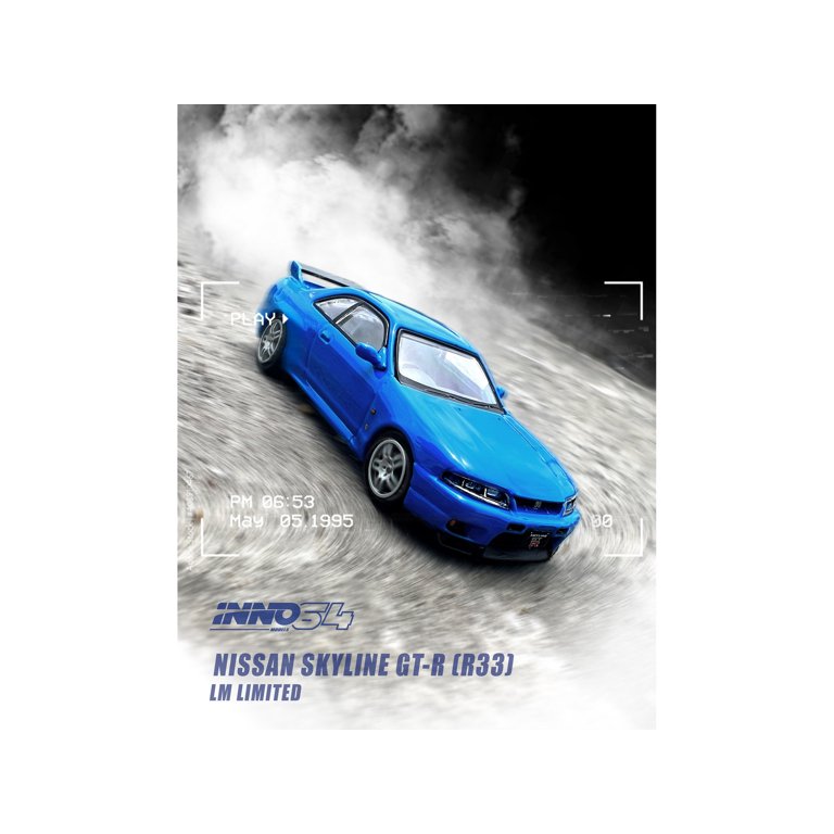 ミニカー Nissan Skyline GT-R V-Spec LM Limited Nissan Skyline GT-R (R33) RHD (Right Hand Drive) Blue 