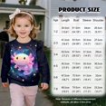 thumbnail image 7 of Garronmavis Cute Axolotl Toddler Girl Sweatshirt 2T Warm Pullover Drop Shoulder Sweater Top Ruffle Pullover Crewneck Long Sleeve Shirt Stylish Girls Crewneck Sweatshirt for Toddler Kids, 7 of 7