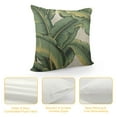 thumbnail image 4 of Nawypu  Tropical Palm Leaves Throw Pillow Cover Banana Jungle Leaf Floral Pattern Fabric for Couch Bed Sofa Car Waist Cushion Cover Pillow Case, 4 of 5