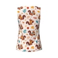thumbnail image 5 of Lsque Forest Squirrel Nuts Printed Workout Tank Tops for Women, Athletic Sports Tank Tops, Compression Sleeveless Dry Fit Shirts,Sleeveless Yoga Shirt-, 5 of 9