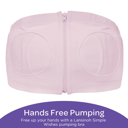 Lansinoh Simple Wishes Hands-Free Pumping Bra, Size XS-L