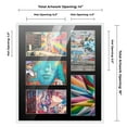 thumbnail image 3 of White Finish Collage Frame - Black Mat, Holds Five 5x7 Photos , UV Resistant Acrylic, Wall Hanging, 3 of 8