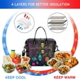 thumbnail image 4 of Neon Halloween Pattern Womens Lunch Box for Work,Insulated Large Lunch Bag for Tween and Teen,Loncheras Para Mujer,Leakproof Adult Lunch Bag for Work,Beach,Travel,Picnic,Camping, 4 of 7