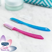 Schick Hydro Silk Touch-up Multipurpose Exfoliating Face Razor and Eyebrow Shaper with Precision Cover, 9 Ct