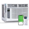 thumbnail image 1 of Ourlova WIFI Window Air Conditioner 6000 BTU, Window AC Unit With Cooling Room 250sq.Ft, Energy Saving Window AC Unit With Remote & Timer Function & Easy Install Kit 115V/60Hz, 1 of 5