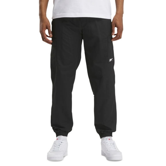 Reebok Mens Regular fit Uniform Cargo Pants Medium Black Solid