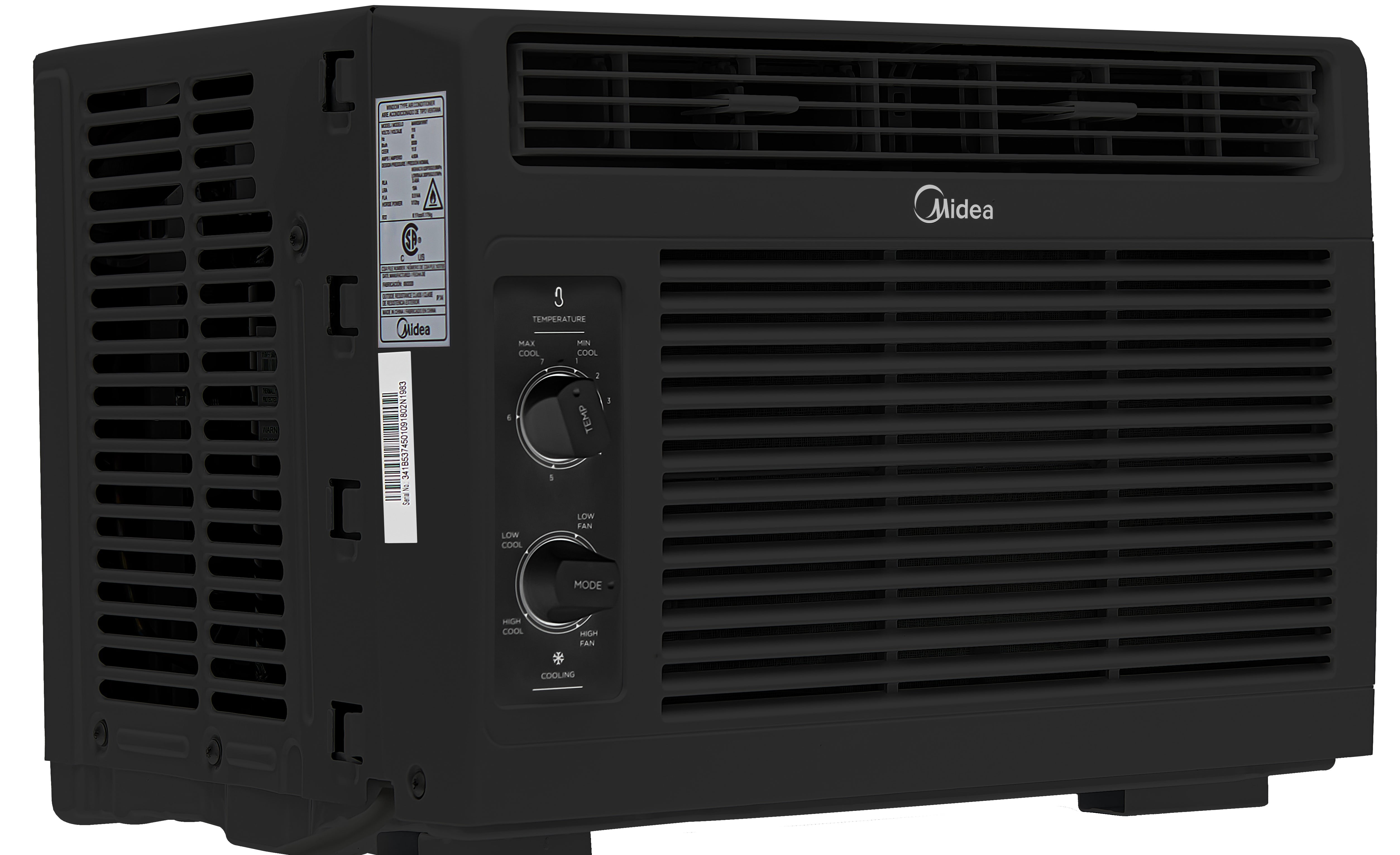 Midea 5,000 BTU 115V Mechanical Window Air Conditioner, Black, MAW05M1WBL