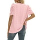 thumbnail image 3 of Camisa de manga abombada de verano para mujer, Top de manga corta con cuello en V, blusa de verano para mujer para trabajar, 3 of 5