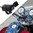 thumbnail image 1 of Cargador USB doble para motocicleta Hugo carga rápida doble puerto adaptador USB multiuso 12V 24V, 1 of 10