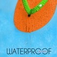 thumbnail image 5 of HUGGOES Monarch Natural Rubber Comfort Flip Flops for Women - Orange/Green, 5 of 7
