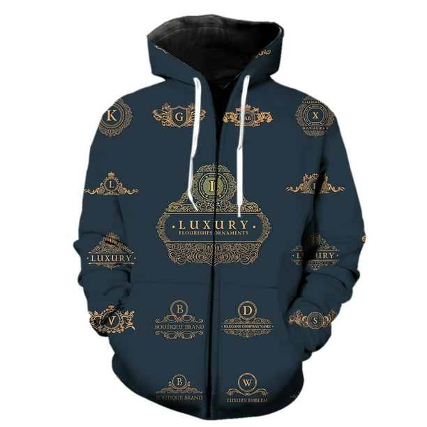 Sudadera con capucha y cremallera para hombre, estilo europeo y americano, estilo Harajuku de primavera, manga larga, con estampado 3D, unisex, para adolescentes.