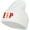 White, variant on Spain ESP Flag Embroidered Long Beanie - Black OSFM
