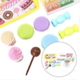 thumbnail image 3 of Kids Children Mini Shopping Supermarket Trolley Cart Role Play Plastic Food Set ToyDessert Cash Register Set, 3 of 4