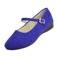 thumbnail image 2 of Mary Jane Flats for Women Dressy Comfortable Round Toe Ballet Flats Buckle Strap Retro Mary Jane Shoes Casual Dress Shoes for Women Womens Business Casual Shoes Office Shoes for Women Womens Shoes 40, 2 of 9