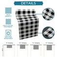 thumbnail image 7 of Table Runner Dresser Scarves 72 Inch Long, Rustic Farmhouse Buffalo Check Plaid Linen Dining Table Runners White Black Tabletop Scarf for Wedding Holiday Party Kitchen, 7 of 7