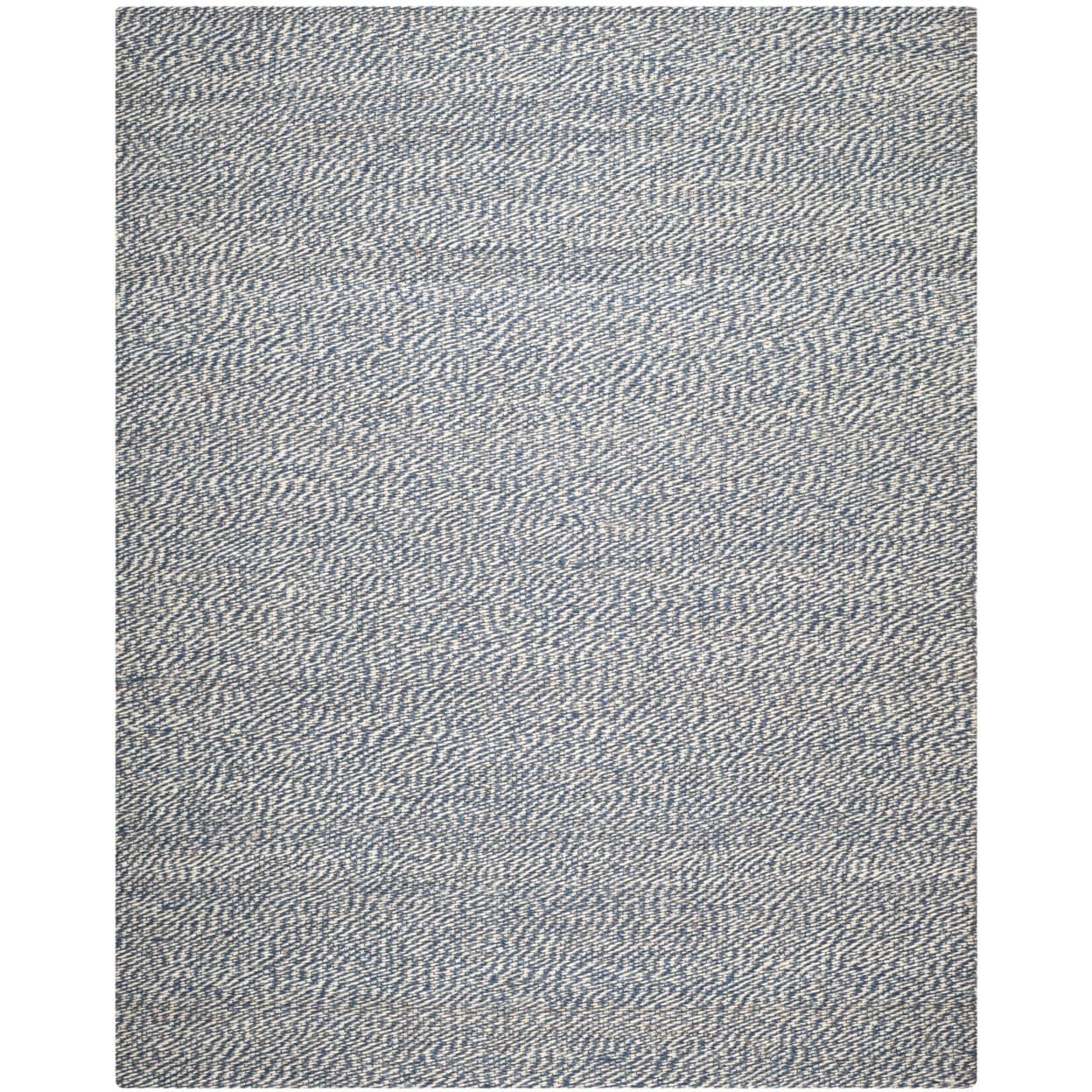 SAFAVIEH Natural Fiber Lars Braided Jute Runner Rug, Blue/Ivory, 2' x 6'