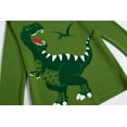 thumbnail image 3 of Toddler Boys Pajamas 100% Cotton Winter Pjs for Boy Jammies T-Rex Dinosaur Sleepwear Clothes Sets(Green Dinosaur-6225 4T), 3 of 7