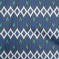 thumbnail image 1 of oneOone Cotton Poplin Dark Navy Blue Fabric Ikat Sewing Fabric By The Yard Printed Diy Clothing Sewing Supplies 42 Inch Wide, 1 of 4