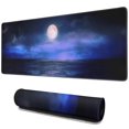thumbnail image 1 of Experience Ultimate Gaming with Moonlight Large Mouse Pad - Superior Micro-Weave Cloth, 31.5 x 11.8 Inches, Stitched Edges, Non-Slip Base, Water Resistant Keyboard Pad for Office & Home, 1 of 7