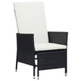 thumbnail image 3 of vidaXL Patio Furniture Set 3 Piece Wicker Armchairs with Table Poly Rattan, 3 of 34